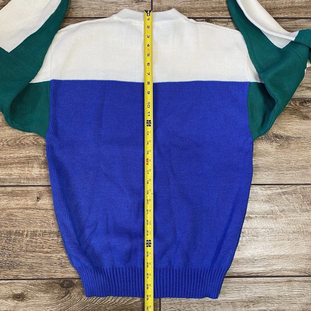 Vintage Colorblock Grandpa Sweater - Picture 5 of 6